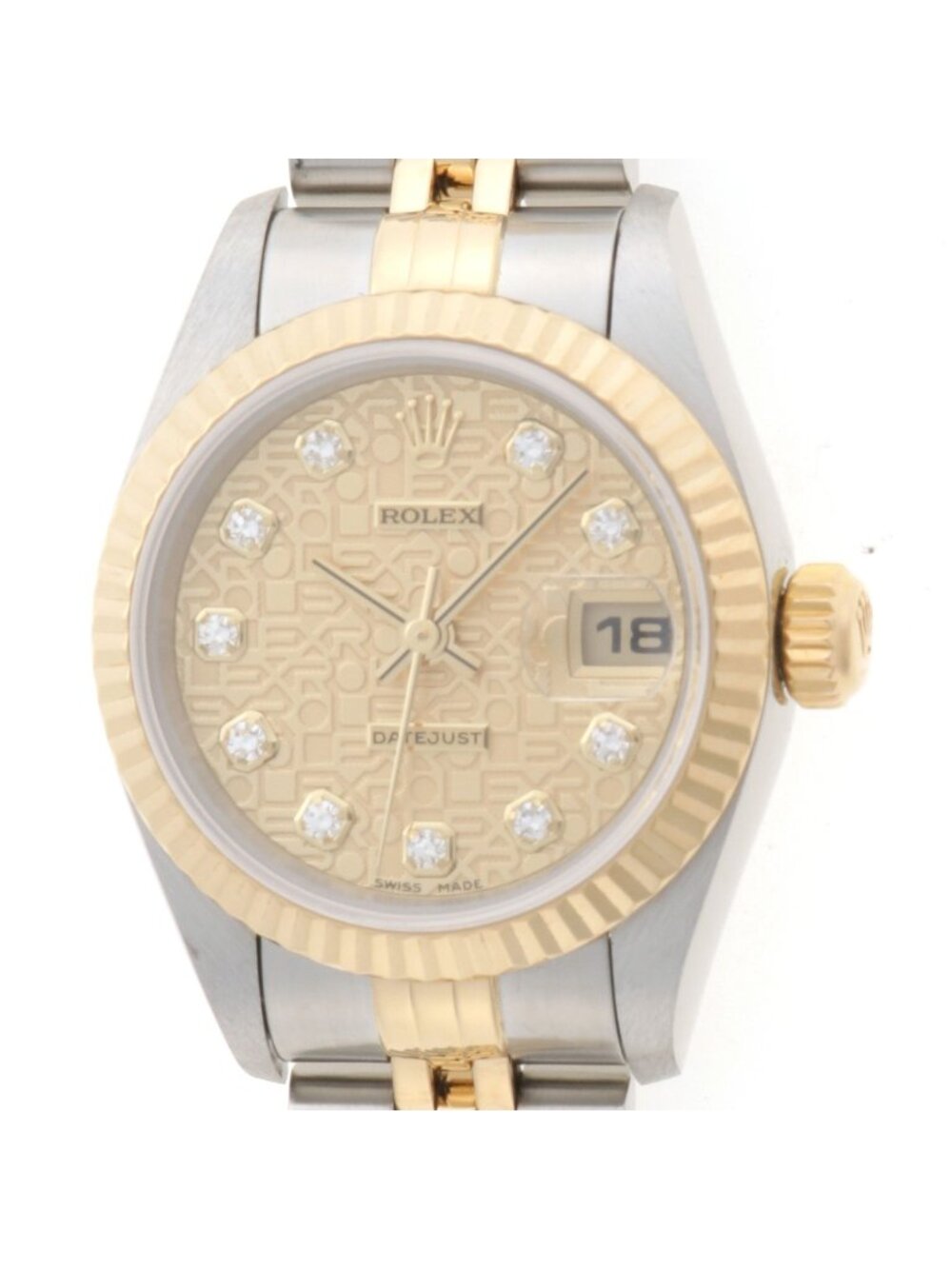 Rolex Datejust YG SS Watch Champagne